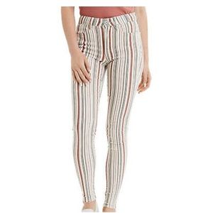 American Eagle striped skinny jeans